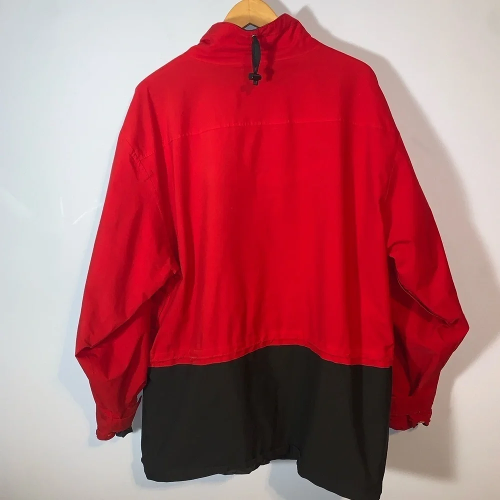 J crew ores man vintage GORE-TEX Red and Black Performance Jacket size XL